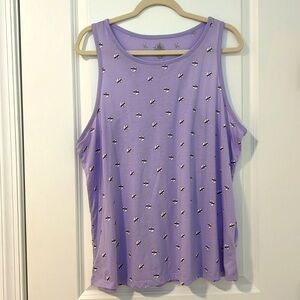 Walt Disney World UP Grape Soda Racerback Tank Top Size 1X Lilac Sold in Parks!